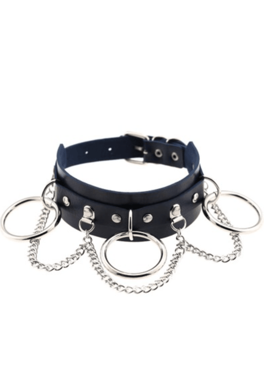 Navy Blue Chained Choker