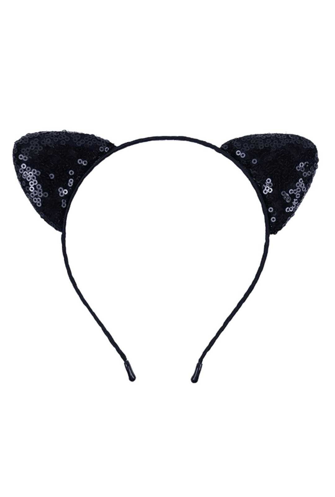 Black Sequin Cat Ears