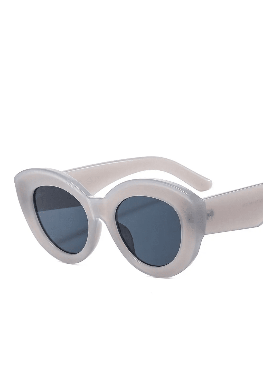 Smokey Grey Round Cat Eye Glasses