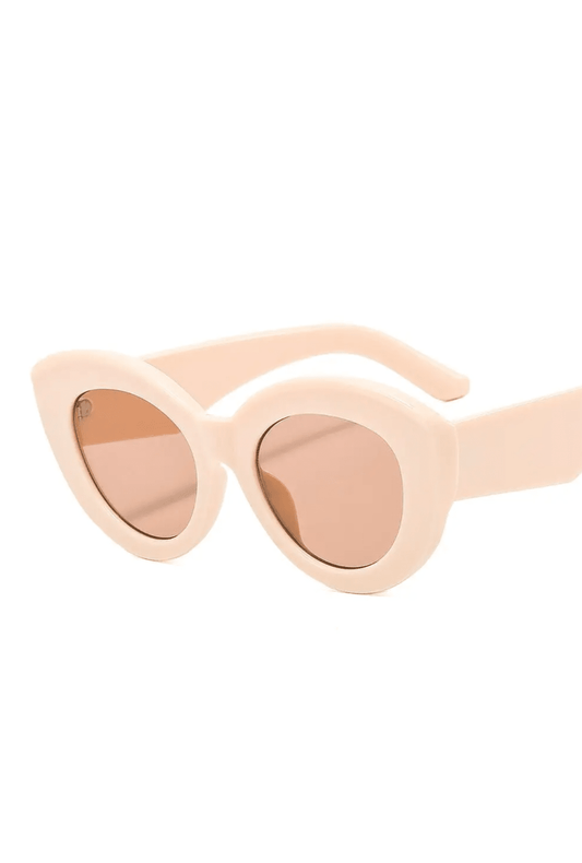 Apricot Round Cat Eye Glasses