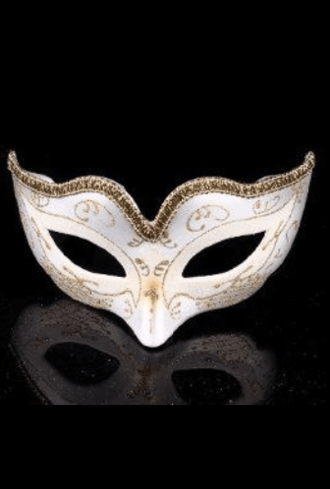 Gold Glitter Masquerade Mask