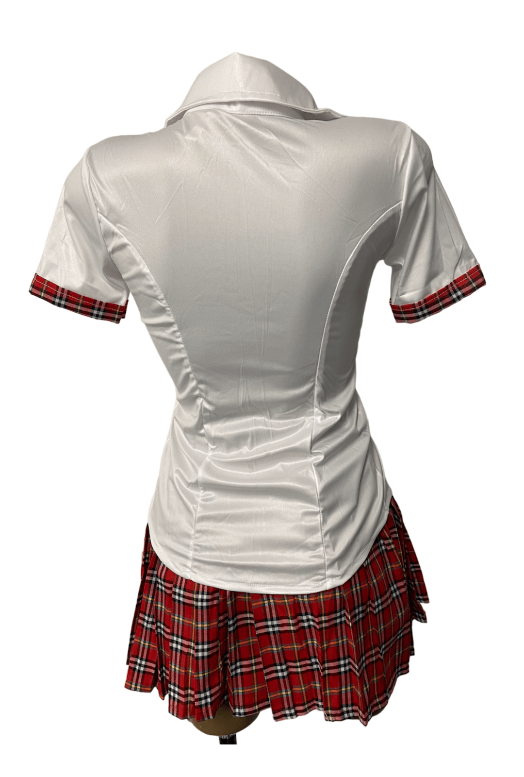 Sexy School Girl Costume (Red & White)