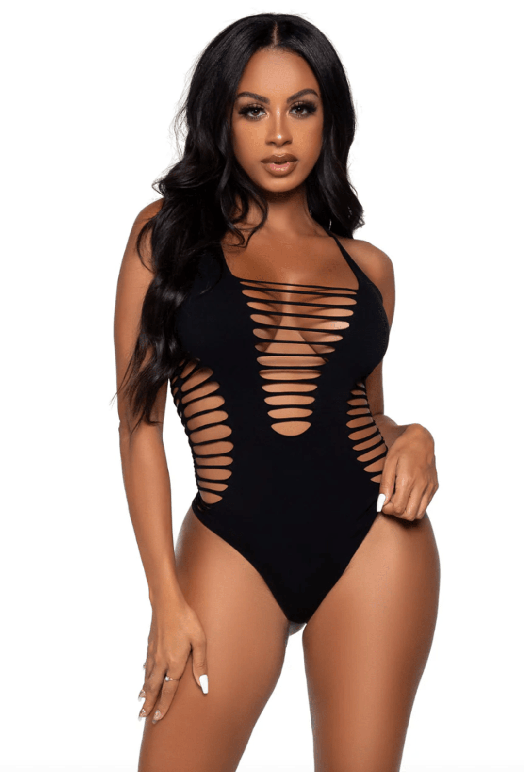 Shredded Racer Back Tank Bodysuit