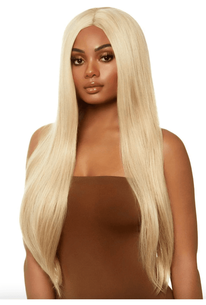 Long Straight Blonde Deluxe Wig