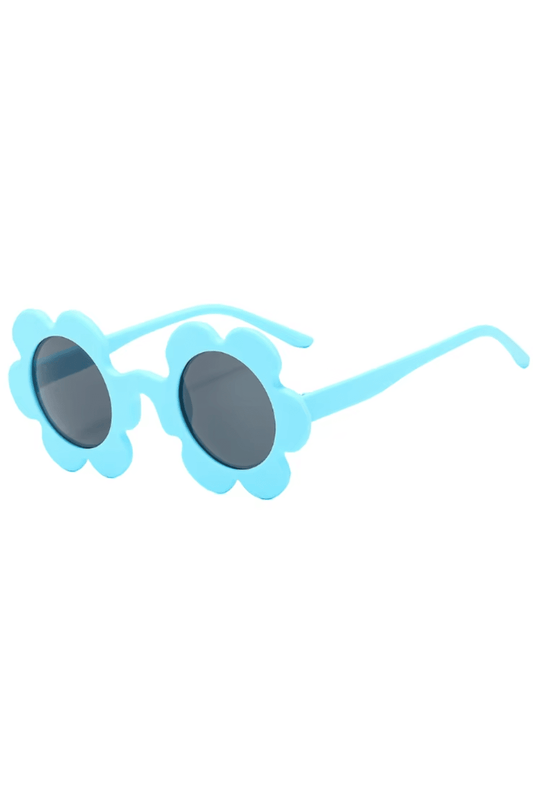 Light Blue Flower Glasses