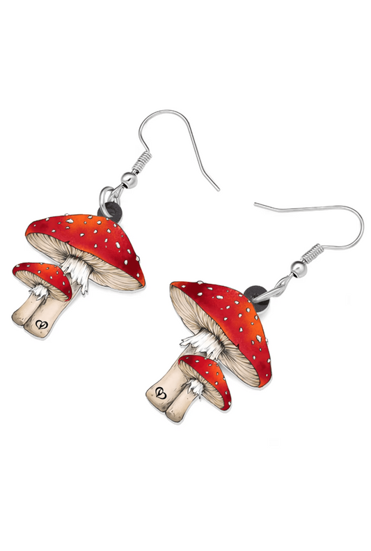 Mushroom Cluster Earrings