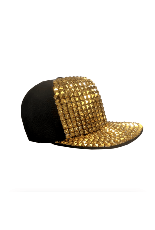 Gold Stud Snap Back Cap