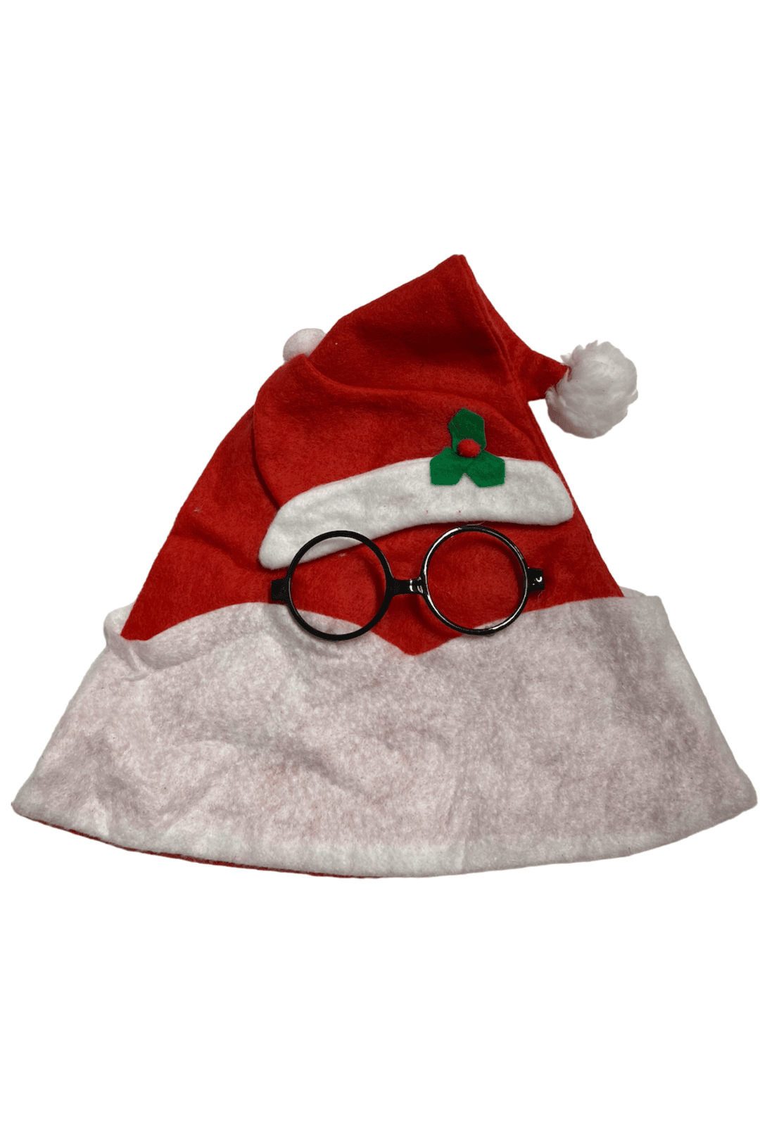 Novelty Glasses Santa Hat