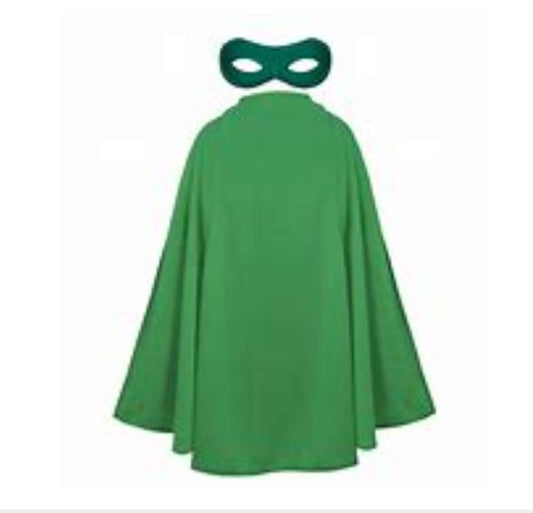 Green Mask and Cape Set