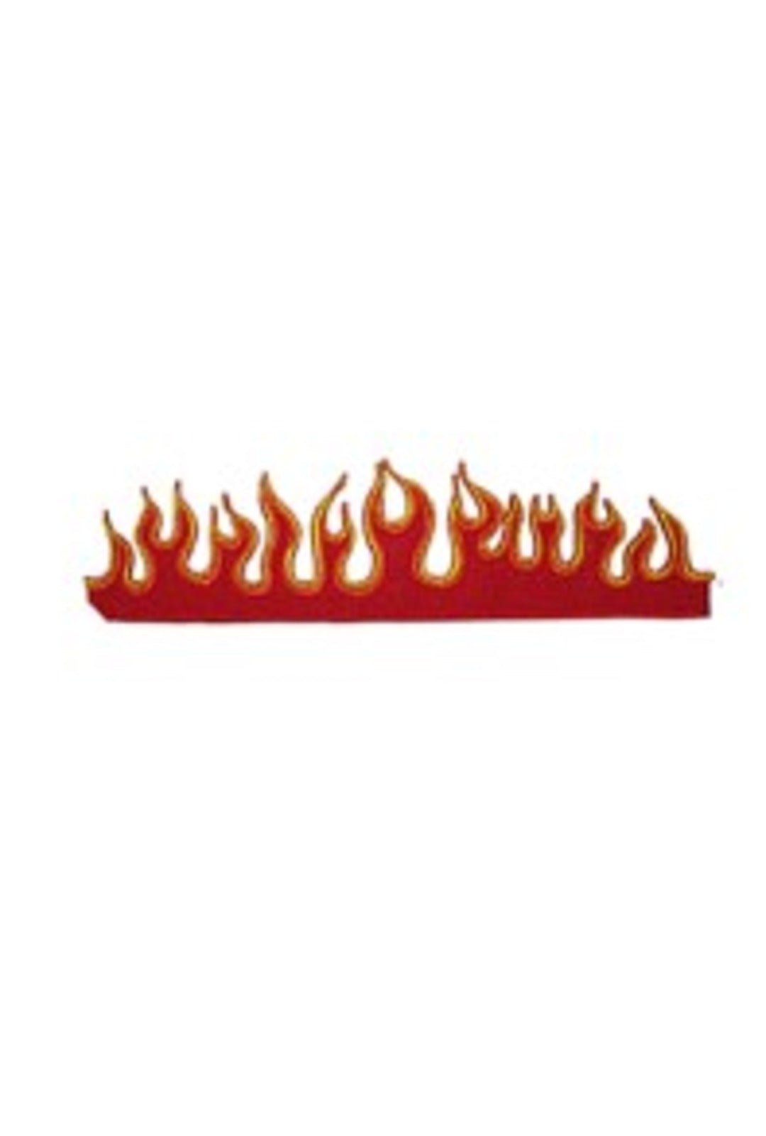 Row of Flames Iron on Patch