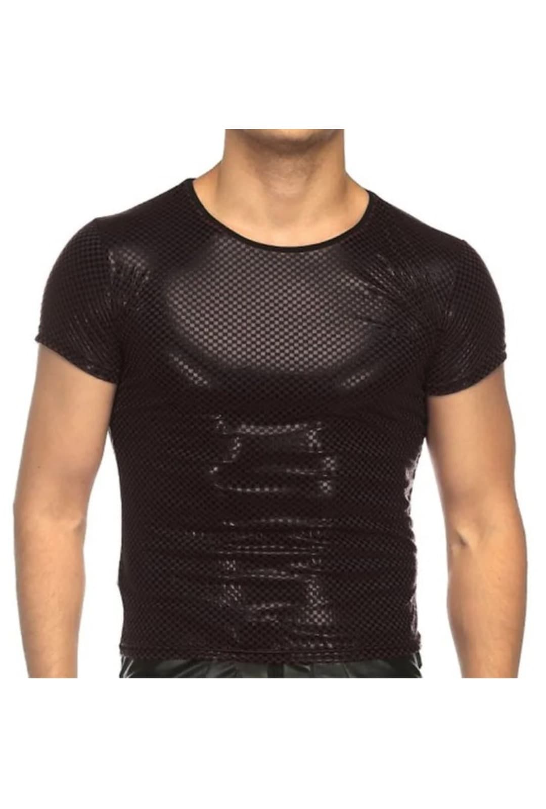 Black Pleather Men's T-Shirt Perth | Hurly Burly – Hurly-Burly