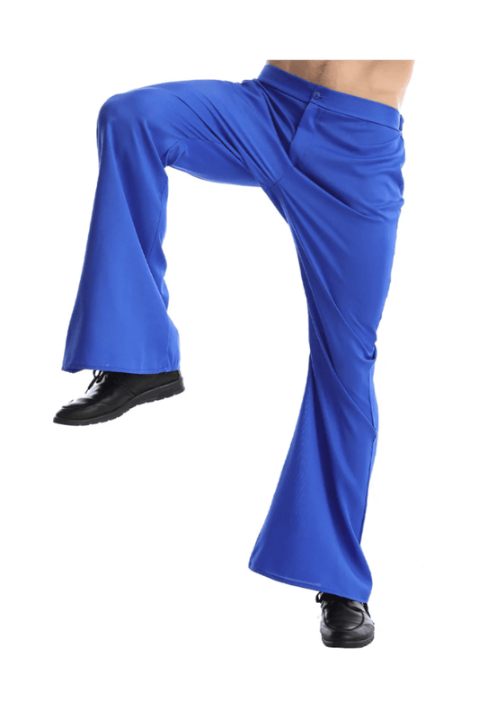 Men's Blue Disco Flare Pants