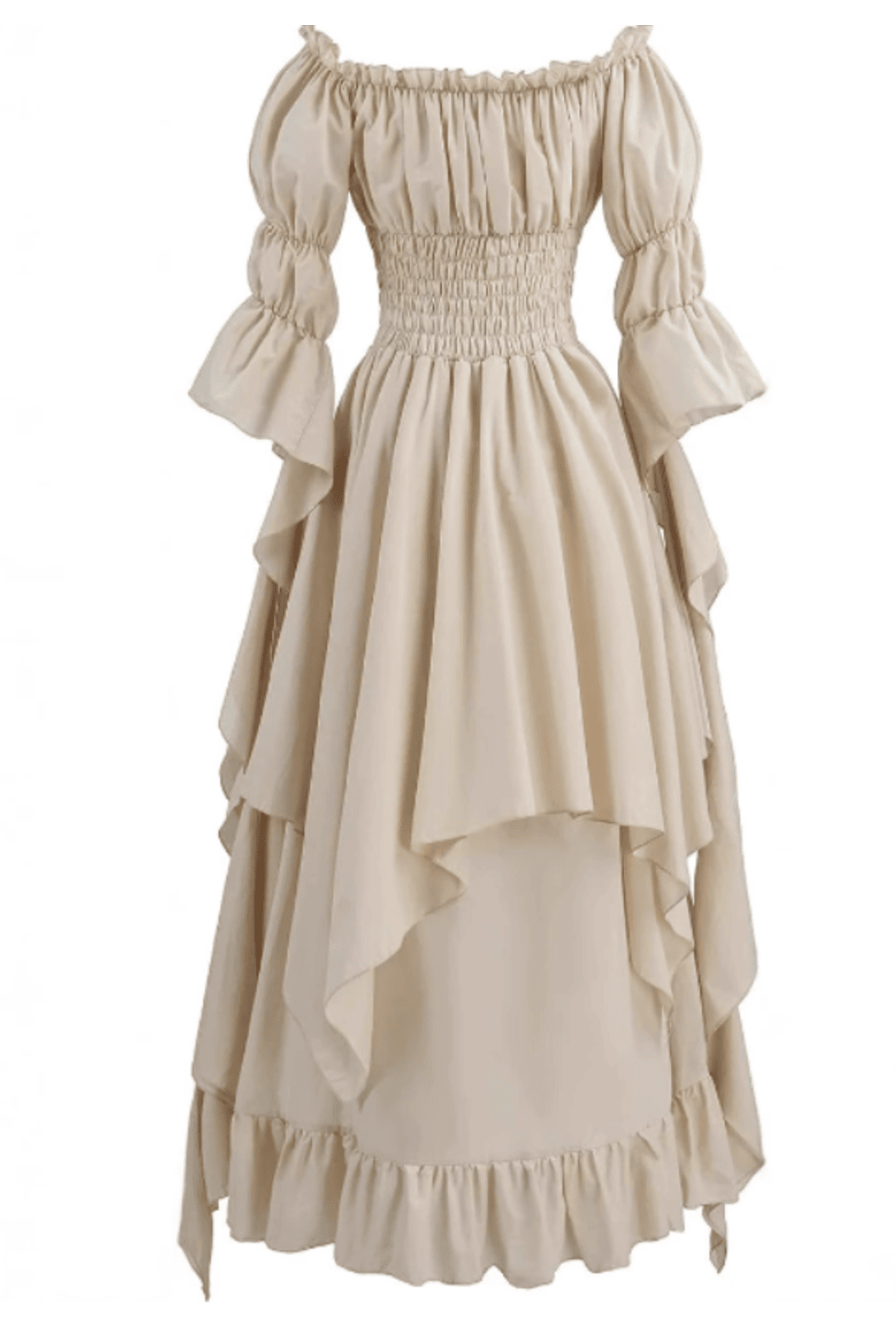 Antique White Medieval Renaissance Dress