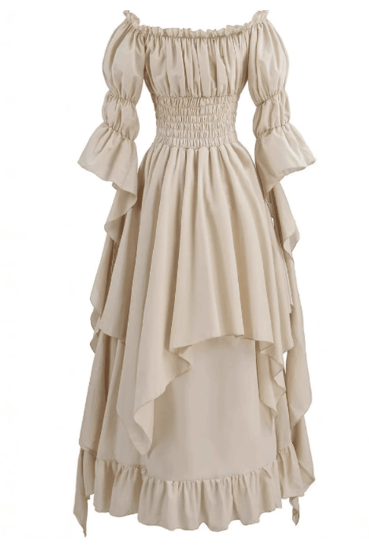 Antique White Medieval Renaissance Dress