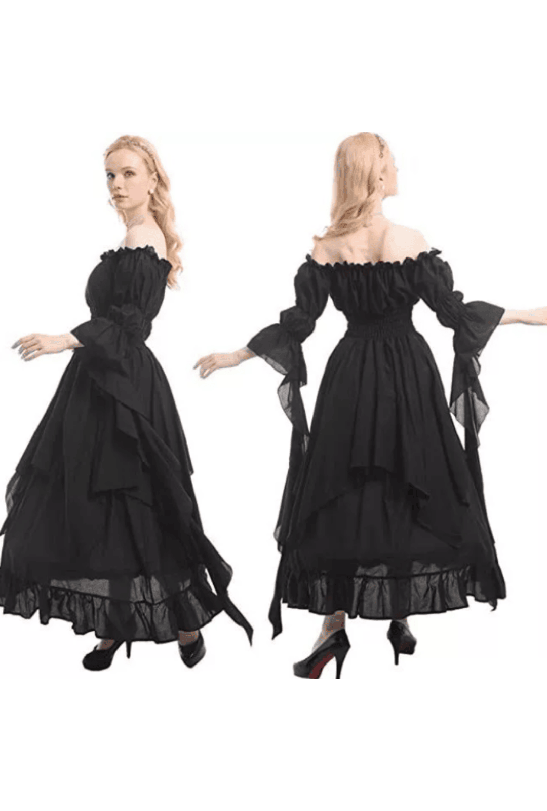 Black Medieval Renaissance Dress Perth