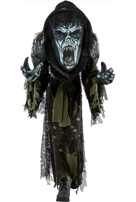 Kids Zombie Robe With Mask