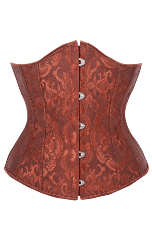Brown Jacquard Underbust Corset