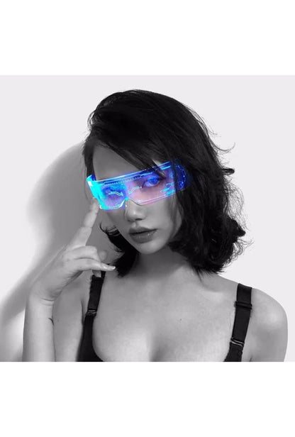 Unilateral LED Cyber Neon Glasses