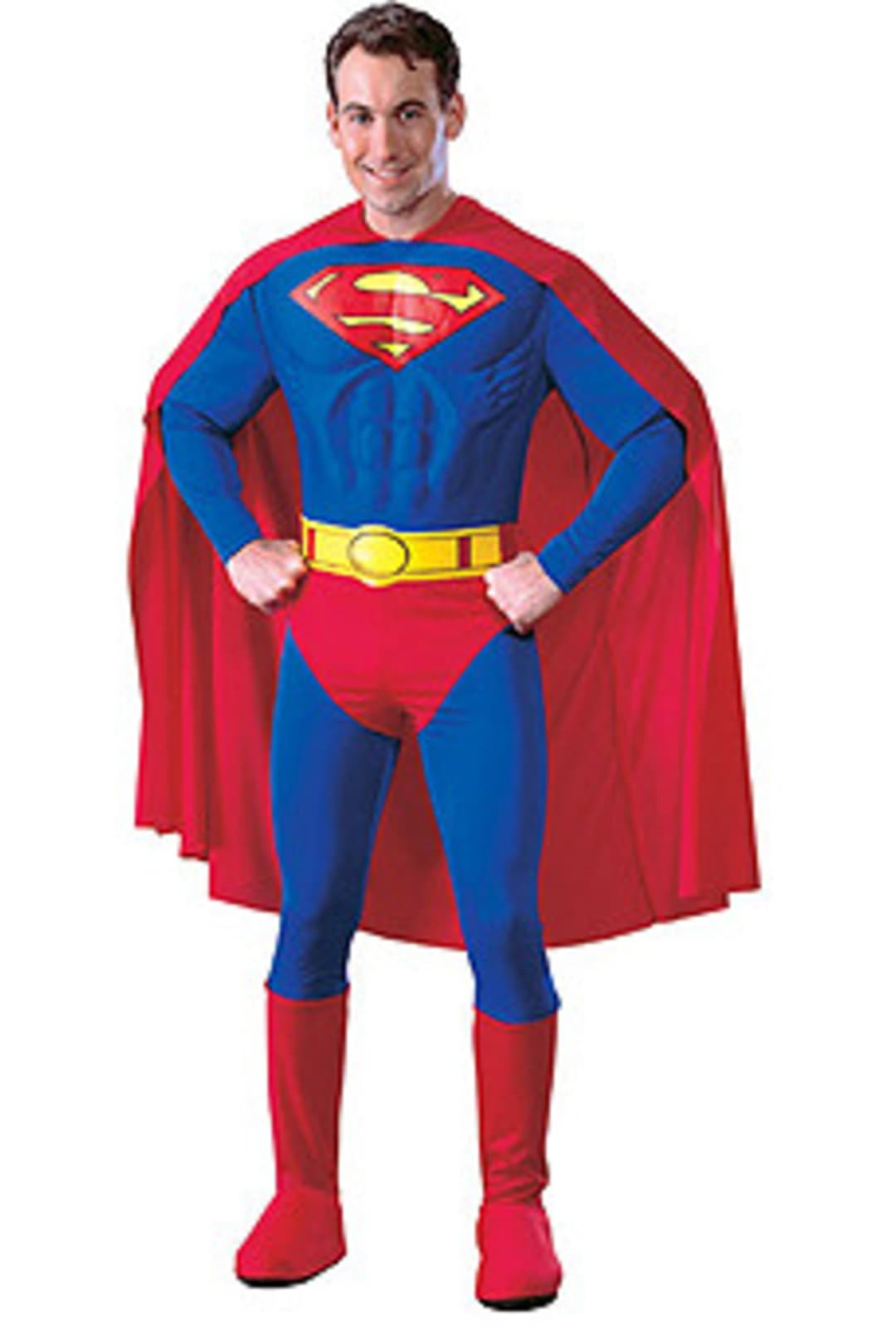 Deluxe Adult Superman Muscle Jumpsuit