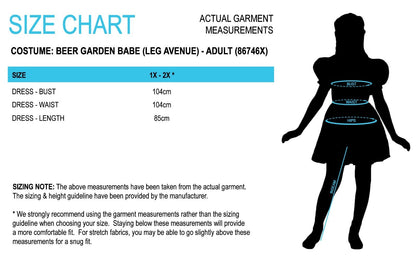 Plus Size Beer Garden Babe Costume OCW113P