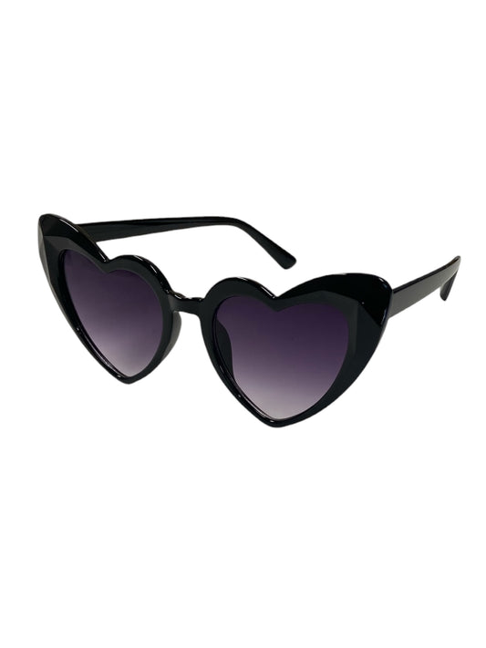 Black Ombre Bevel Heart Fashion Glasses