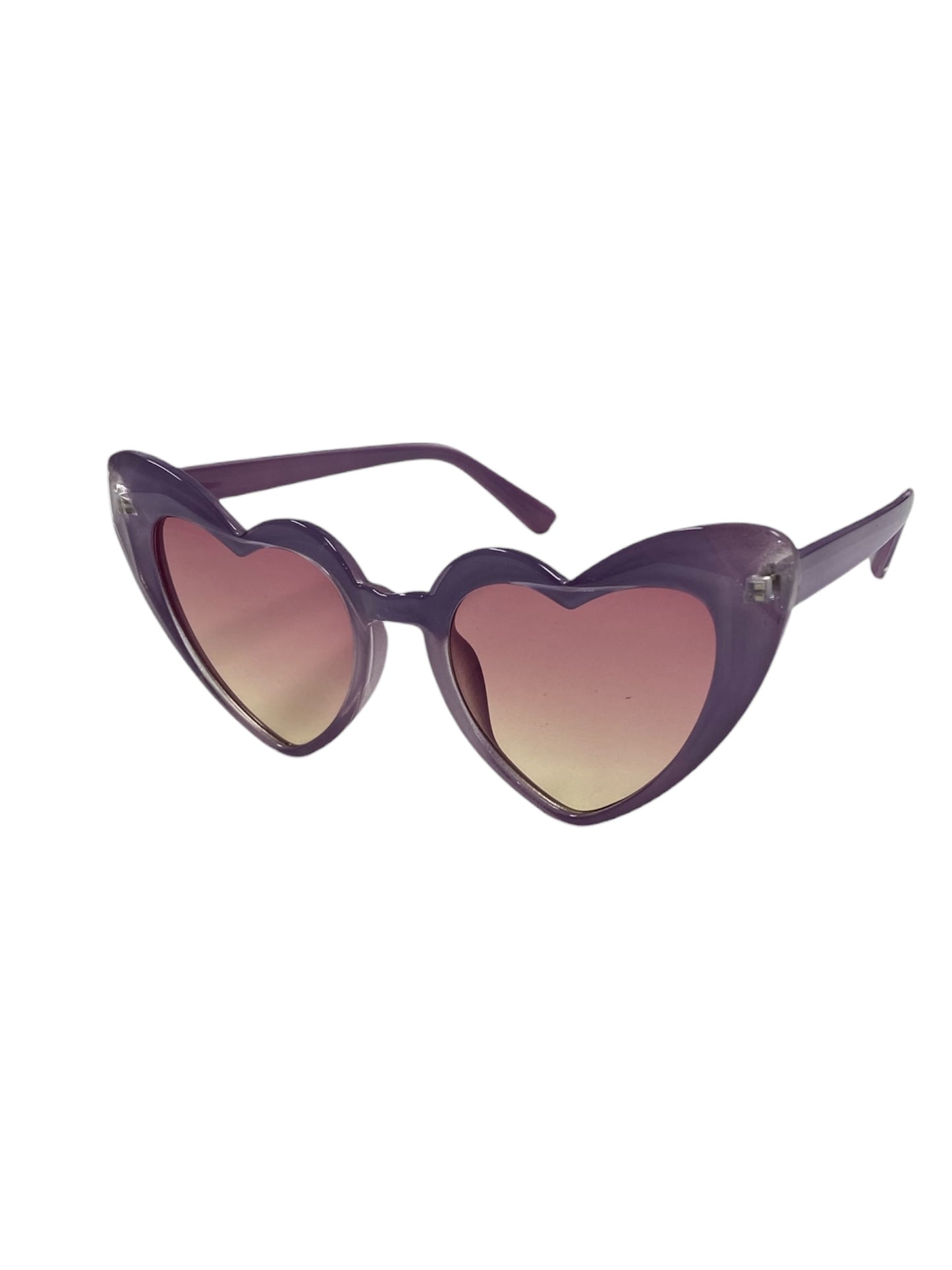Lavender Ombre Bevel Heart Fashion Glasses