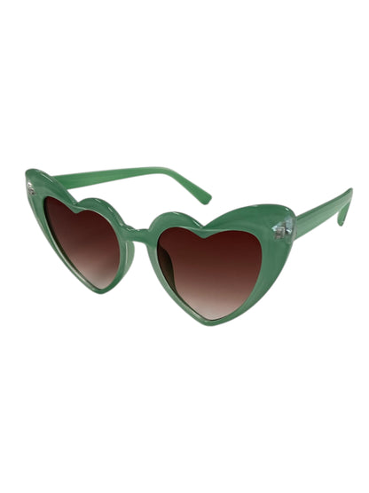 Mint Green Ombre Bevel Heart Fashion Glasses