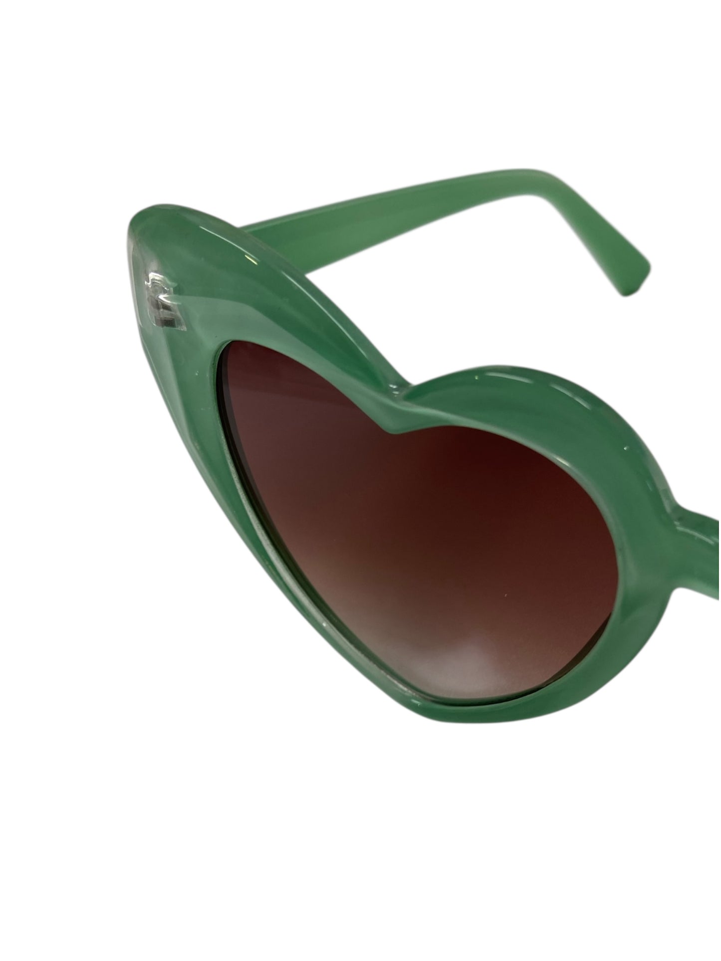 Mint Green Ombre Bevel Heart Fashion Glasses