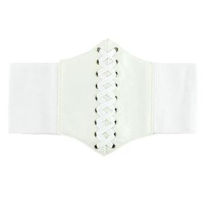 Plus Size White Corset Belt