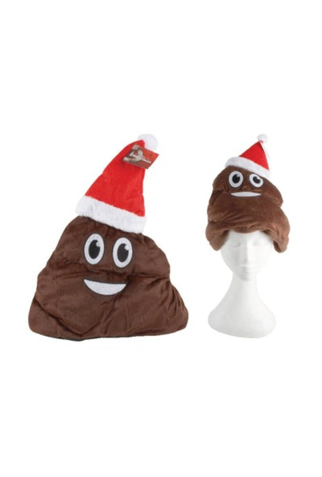 Poop Emoji Christmas Plush Hat