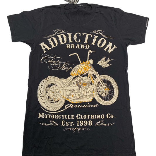 Addiction Chop Shop Motorcycle Men's T-Shirt