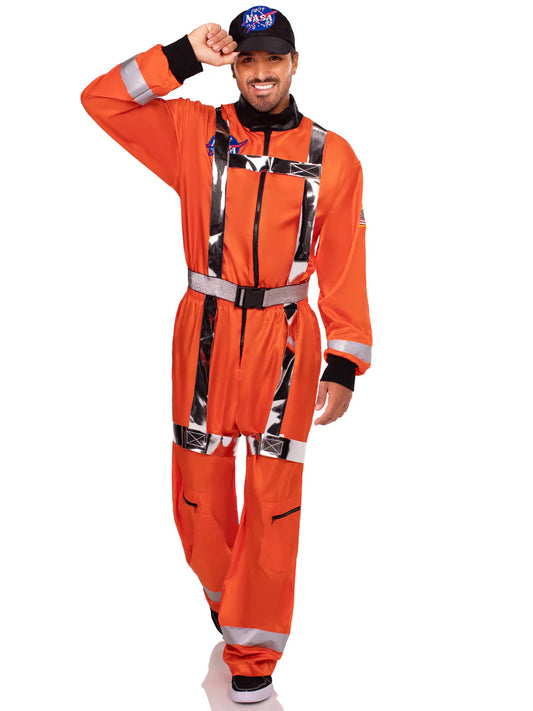Men's Orange Cosmic Astronaut Costume