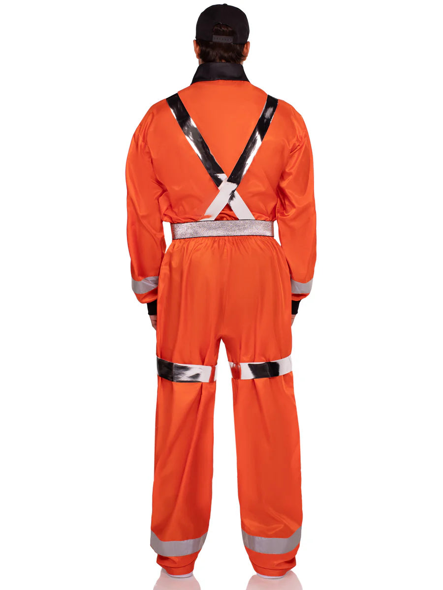 Men's Orange Cosmic Astronaut Costume