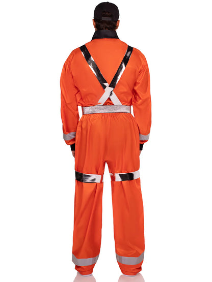 Men's Orange Cosmic Astronaut Costume