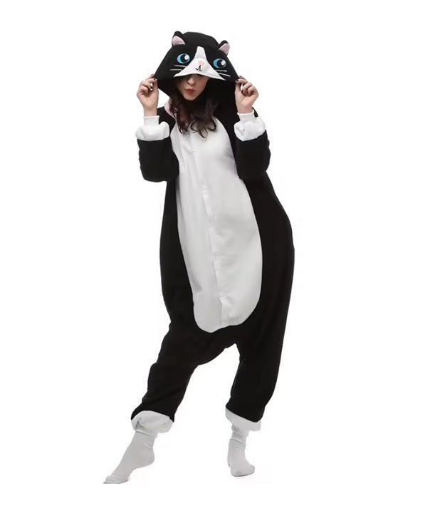 Deluxe Black Kitten Onesie