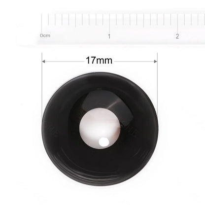 Black Mini Sclera Contact Lenses 17mm
