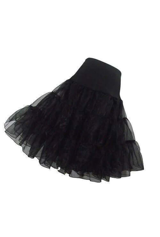 3 Tiered Black Petticoat