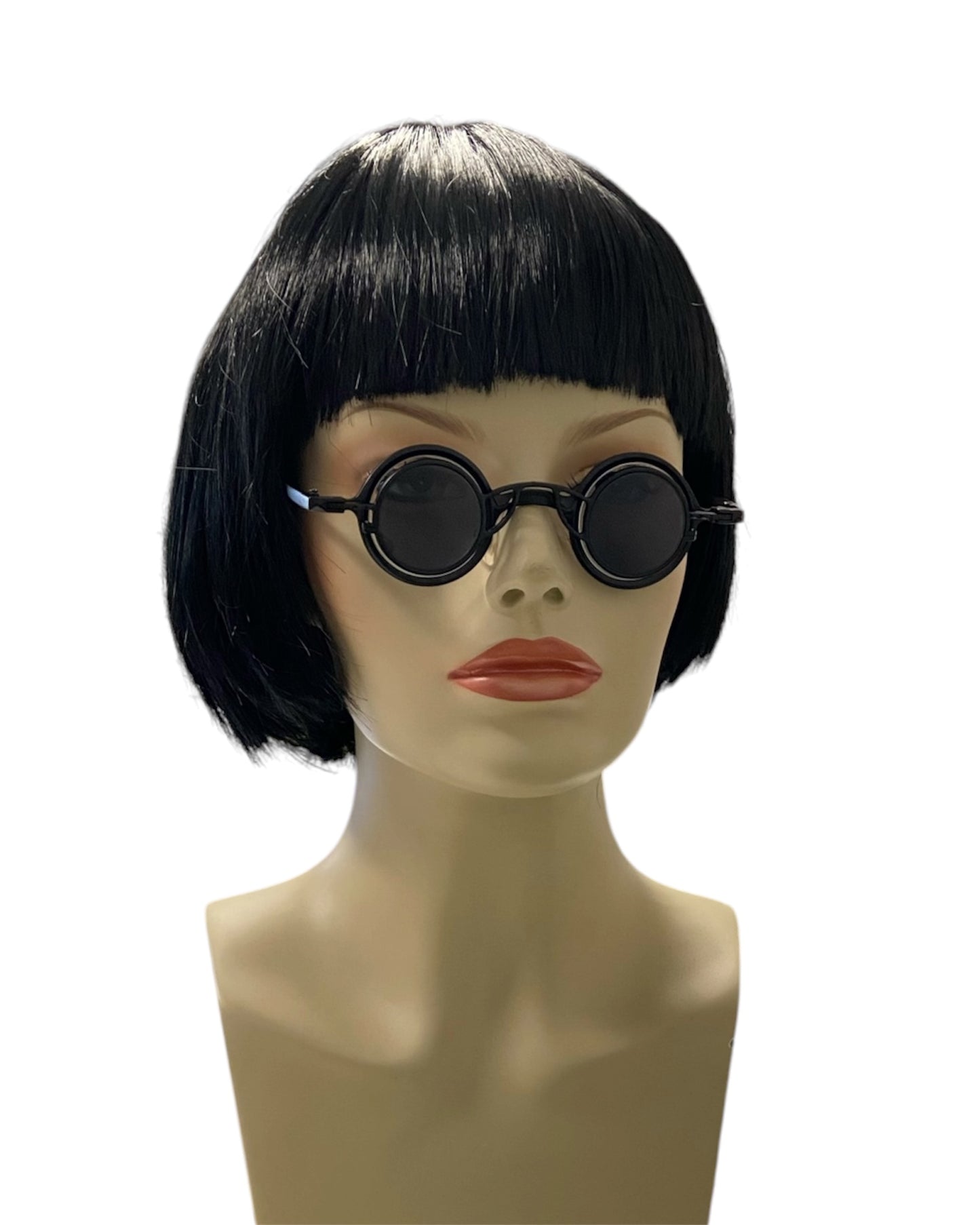 Black Steampunk Glasses with Removable Lens