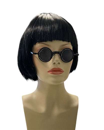 Black Steampunk Glasses with Removable Lens