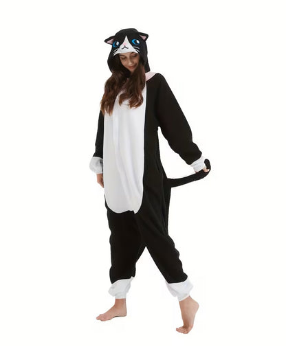 Deluxe Black Kitten Onesie