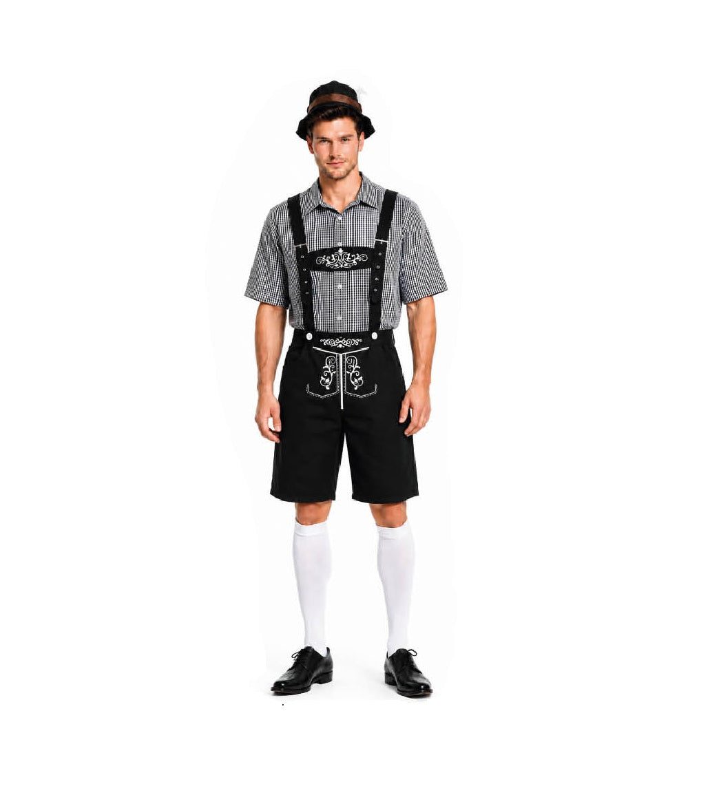 Black Checkered Beer Man