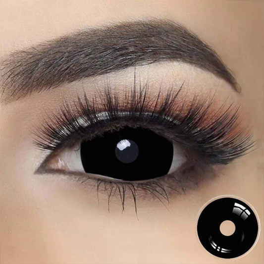 Black Mini Sclera Contact Lenses 17mm