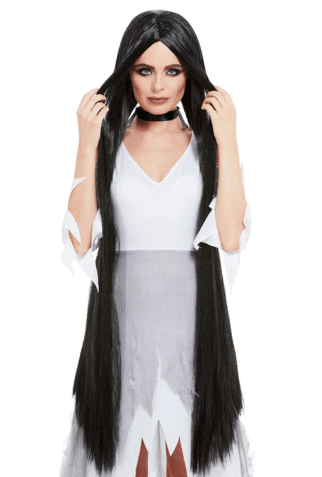 Long Black Witch Wig
