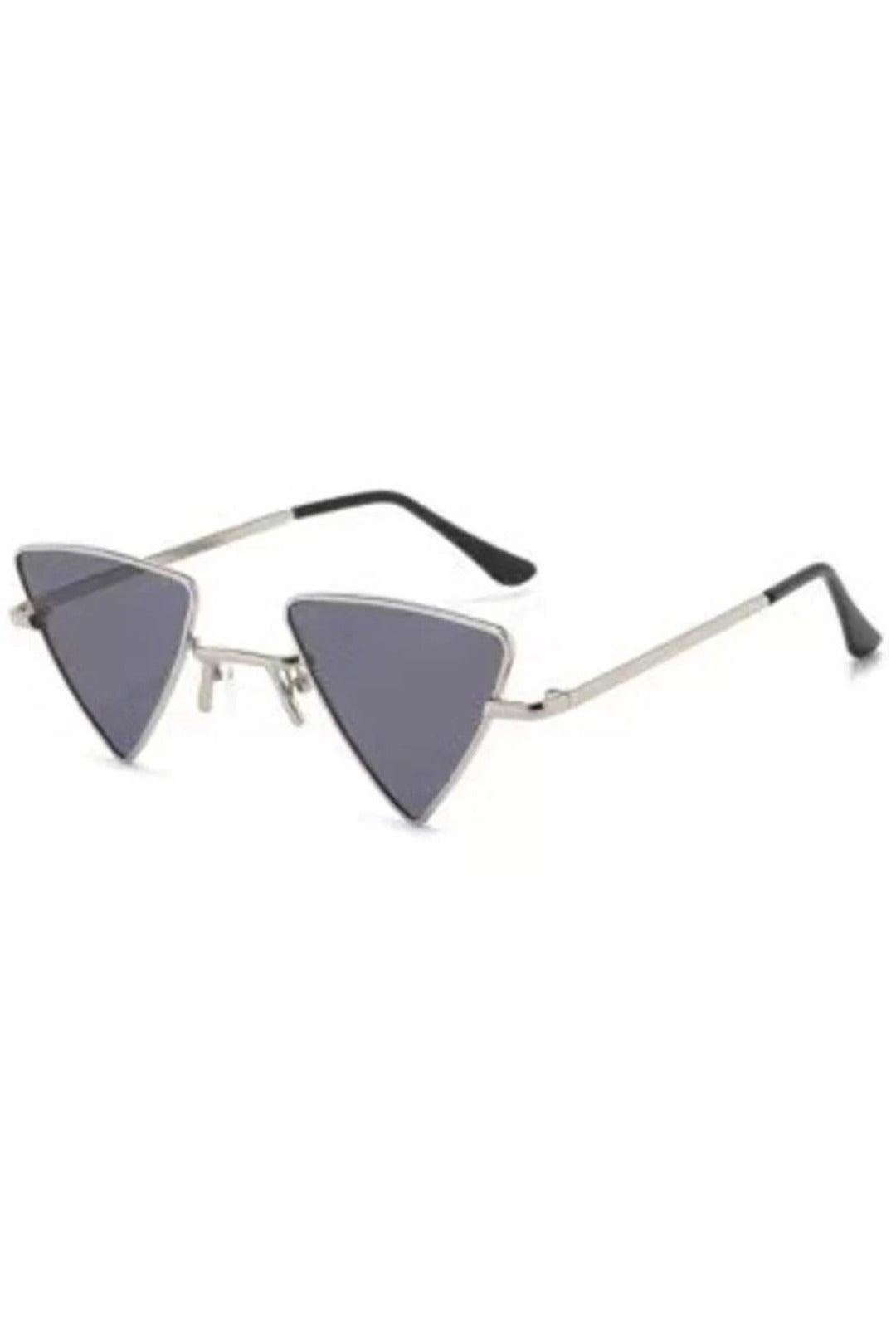 Black Triangle Glasses with Silver Frames Perth | Hurly-Burly