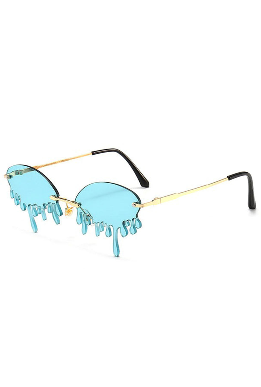 Fashion Light Blue Drip Sunglasses