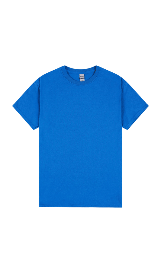 Blue Blank Short Sleeved T-Shirt