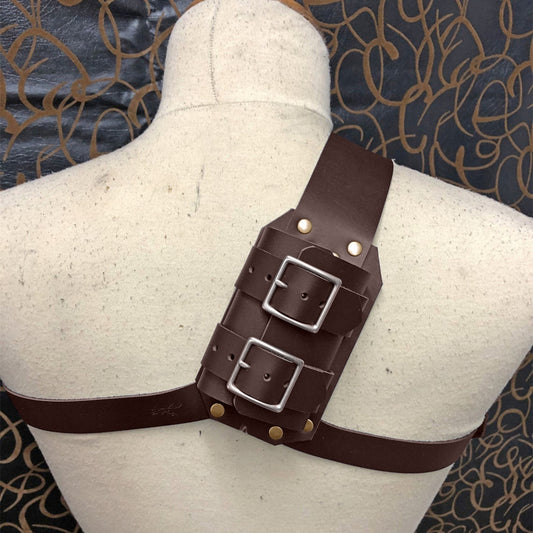 Brown Medieval Back Sword Sheath