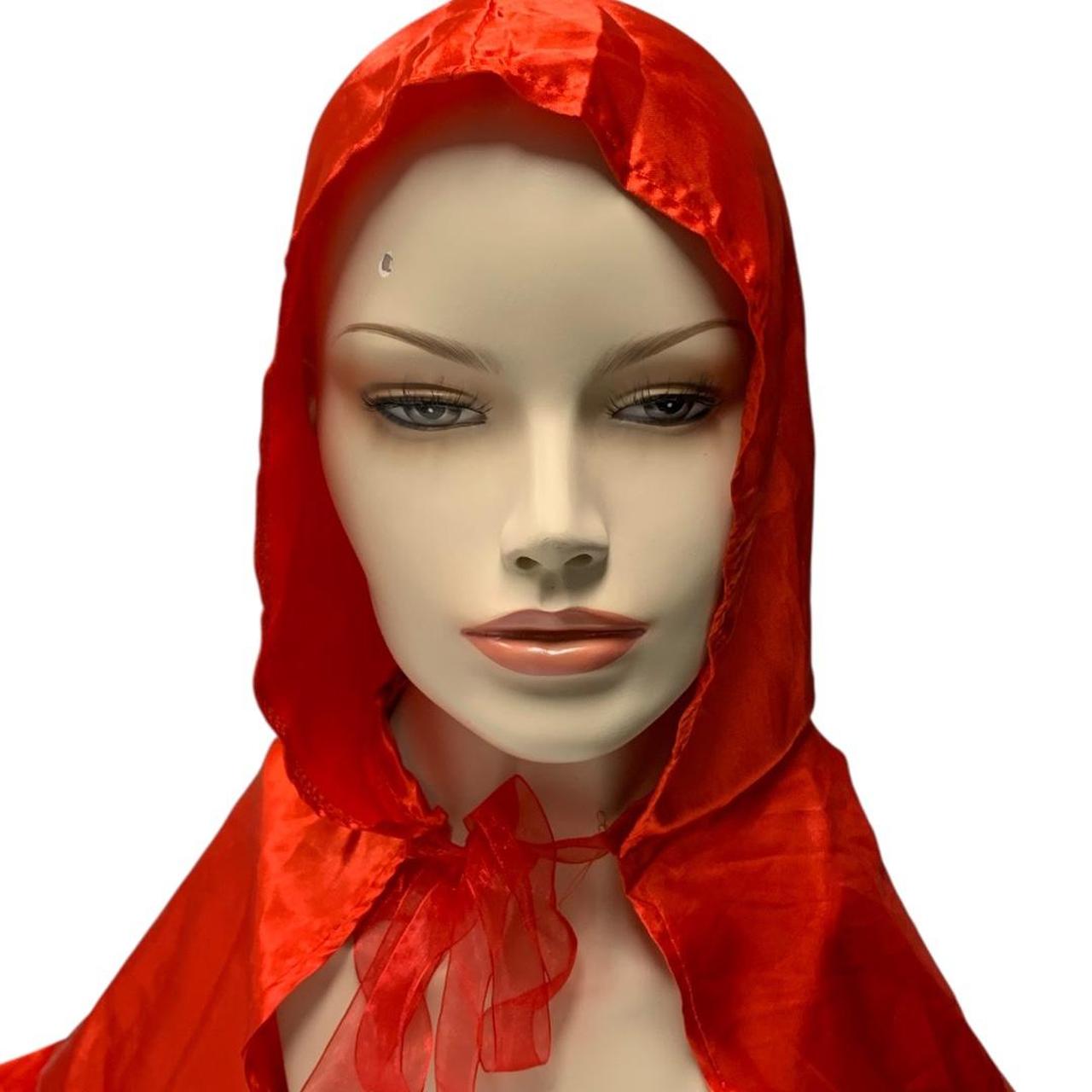 Short Red Hooded Cape