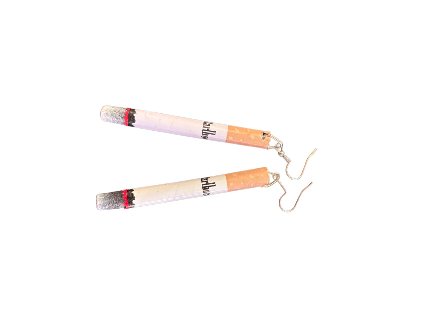 Fake Cigarette Earrings