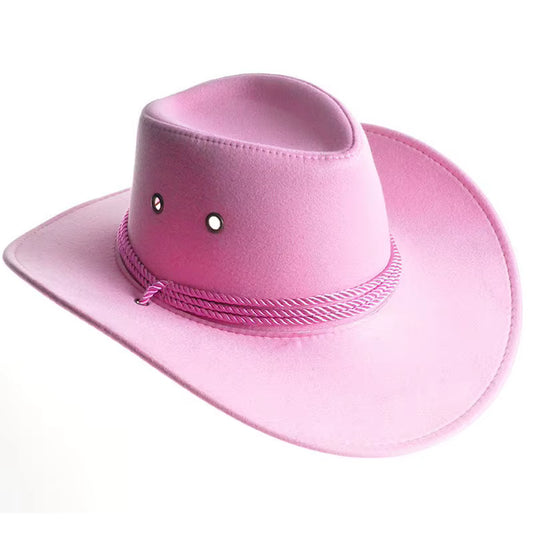 Pink Cowboy Hat with Cord Band